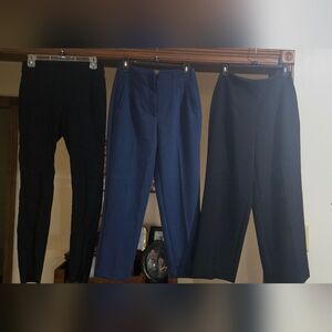 Women's Black And Blue Pants
